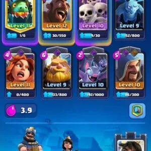4200 თასი (90 ქარდი) – Clash Royale აქაუნთი