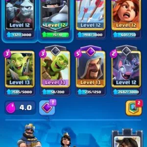 6300 თასი (110 ქარდი) – Clash Royale აქაუნთი