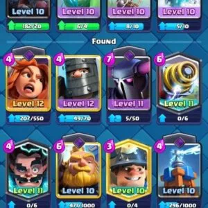 4600 თასი (93 ქარდი) – Clash Royale აქაუნთი