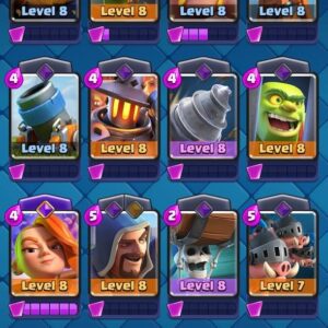 8000 [[თასი]] (120 [[ქარდი]]) – Clash Royale [[აქაუნთი]]
