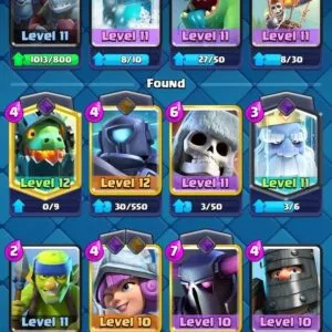 4600 თასი (107 ქარდი) – Clash Royale აქაუნთი