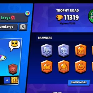 11 000 თასი (48 ბრავლერი) – Brawl Stars აქაუნთი
