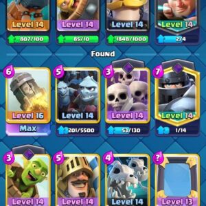 8000 [[თასი]] (120 [[ქარდი]]) – Clash Royale [[აქაუნთი]]