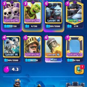 8000 [[თასი]] (120 [[ქარდი]]) – Clash Royale [[აქაუნთი]]