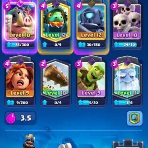 4600 თასი (107 ქარდი) – Clash Royale აქაუნთი