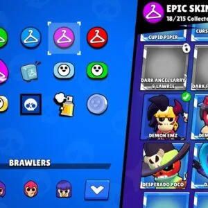 23 000 თასი (62 ბრავლერი) – Brawl Stars აქაუნთი