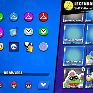 23 000 თასი (62 ბრავლერი) – Brawl Stars აქაუნთი