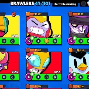 11 000 თასი (47 ბრავლერი) – Brawl Stars აქაუნთი