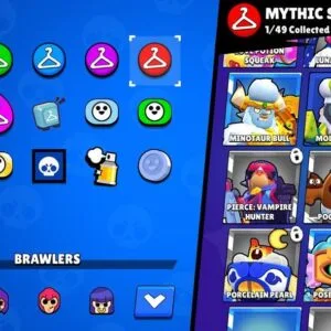 23 000 თასი (62 ბრავლერი) – Brawl Stars აქაუნთი