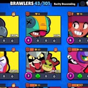 10 000 [[თასი]] (43 [[ბრავლერი]]) – Brawl Stars [[აქაუნთი]]