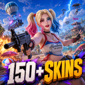 Fortnite აქაუნთი 150+ სკინით