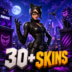 Fortnite აქაუნთი 30+ სკინით