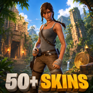 Fortnite აქაუნთი 50+ სკინით